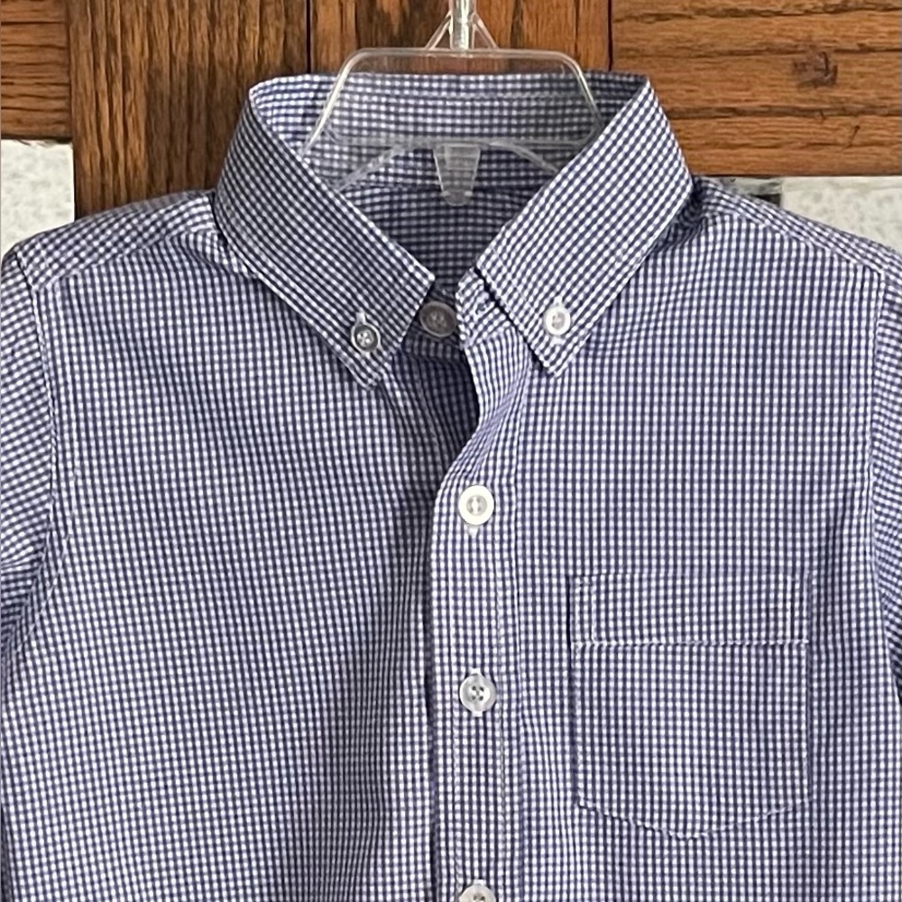 Remember Nguyen 4T Blue Casual Button Down Shirt